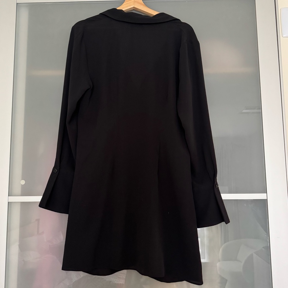 Asos Design Fitted Rouched Button Down Mini Shirt… - image 6